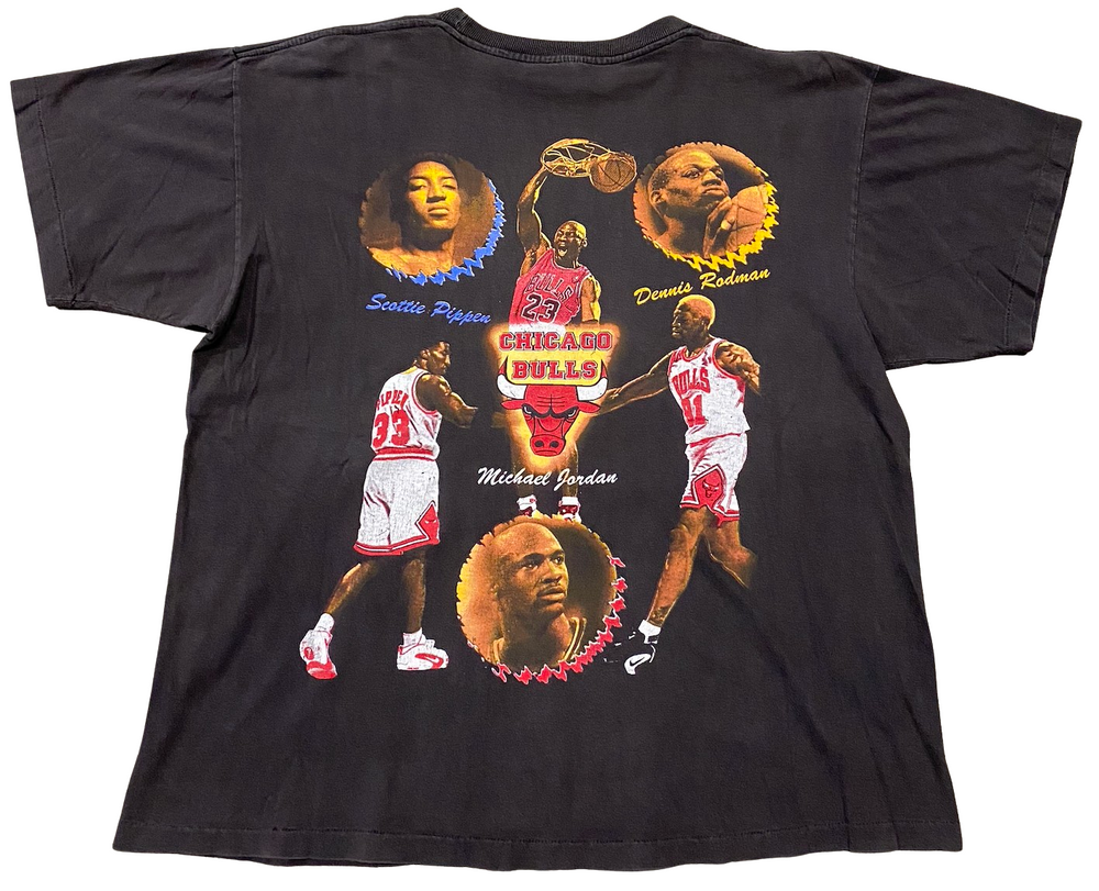 Chicago Bulls 'Record Wins' Vintage Tee