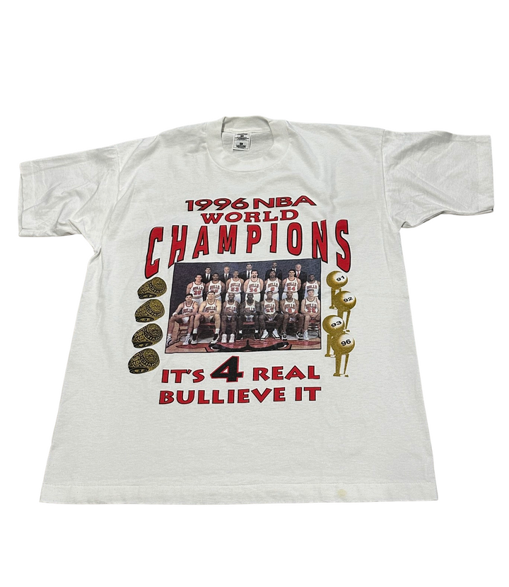 Chicago Bulls 'It's 4 Real Bullieve It' 1996 Vintage Tee