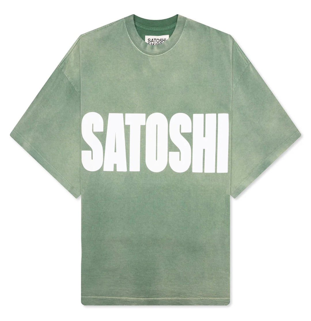 Satoshi Nakamoto 'Impact Logo' Oversized Green Tee
