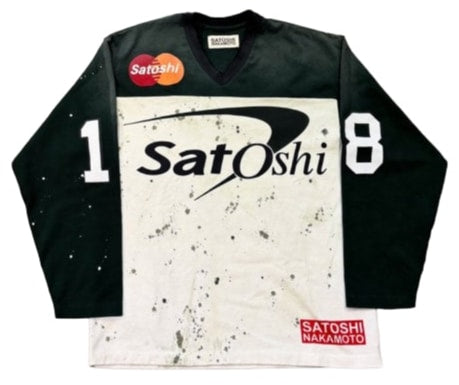 Satoshi Nakamoto 'Bank of Satoshi' Green Longsleeve Tee