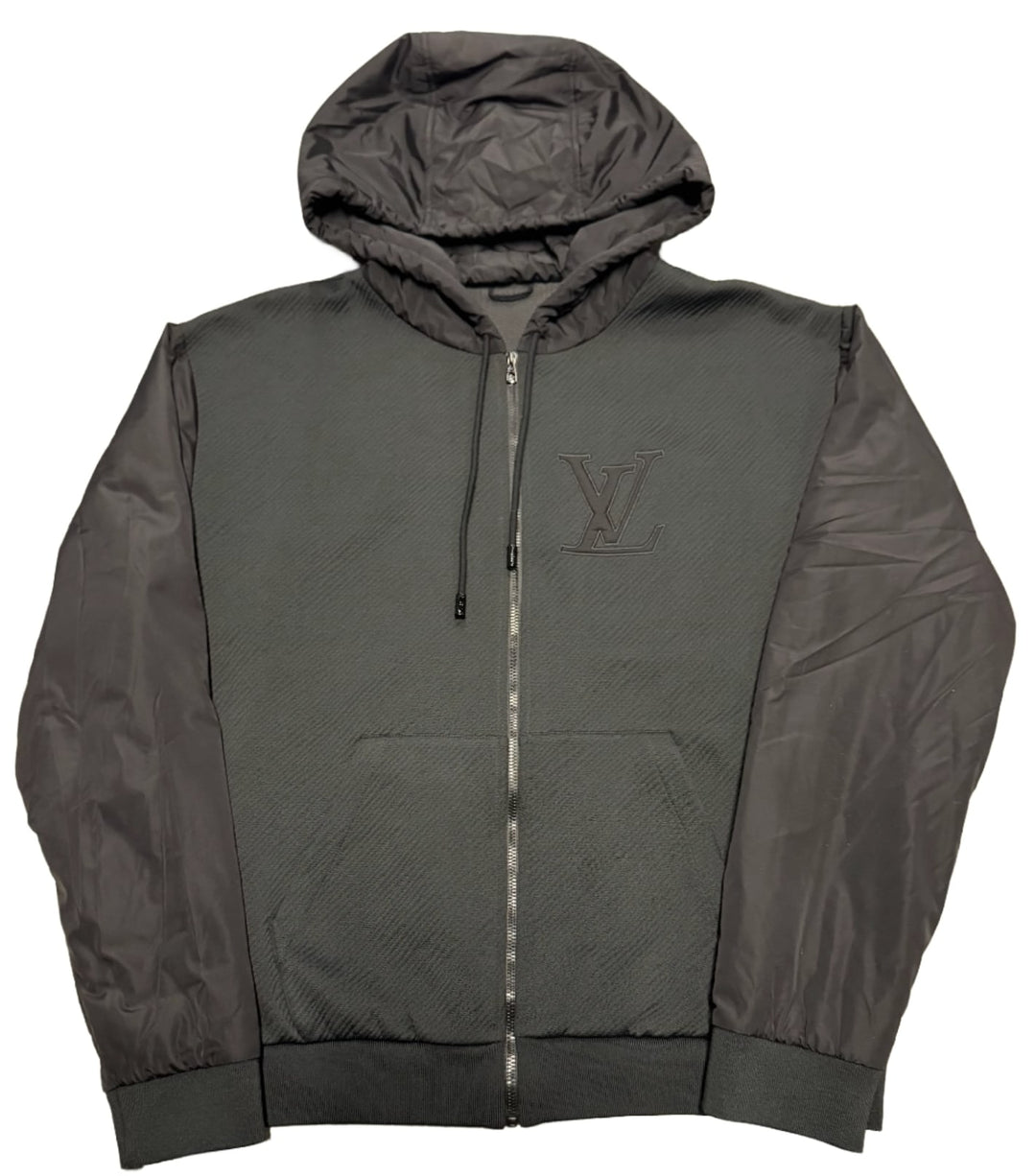 Louis Vuitton Jacquard Cotton Blend Jersey Zip Up Hoodie