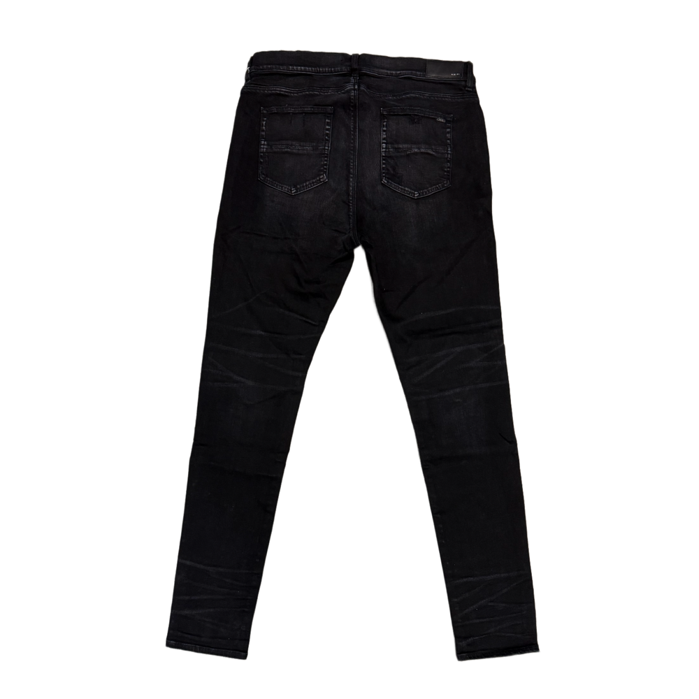 Amiri 'Aged Black Camo Patch MX1' Jeans