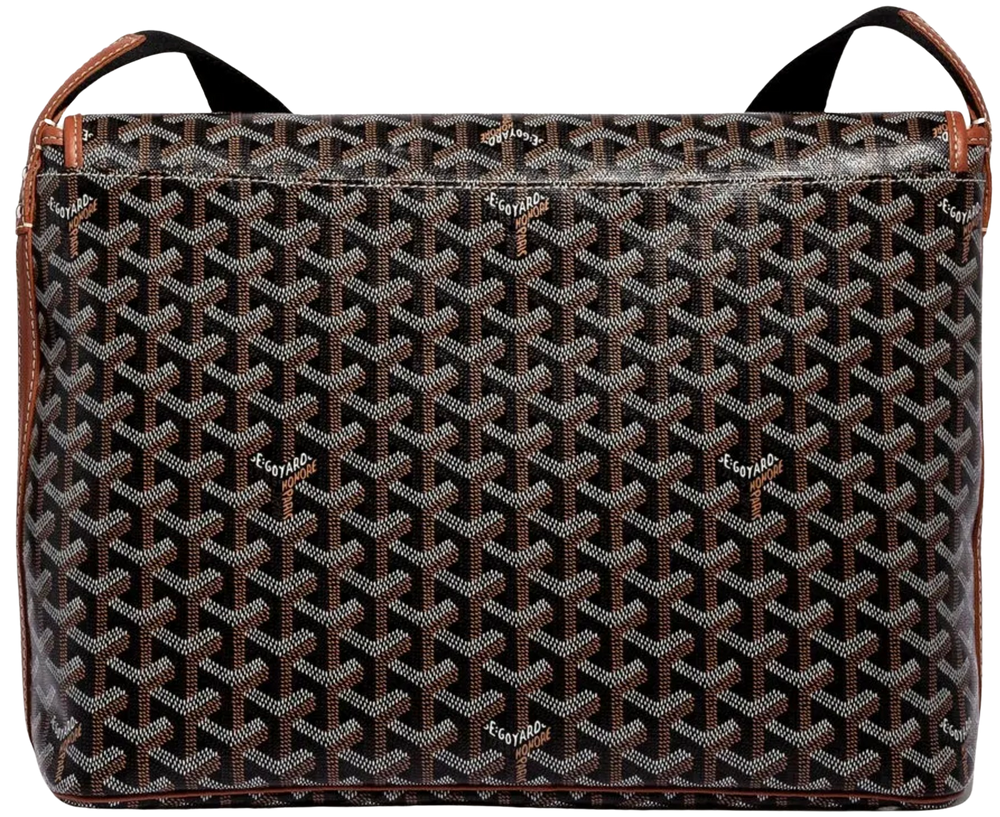 Goyard 'Capetien MM' Black/Tan Messenger Bag