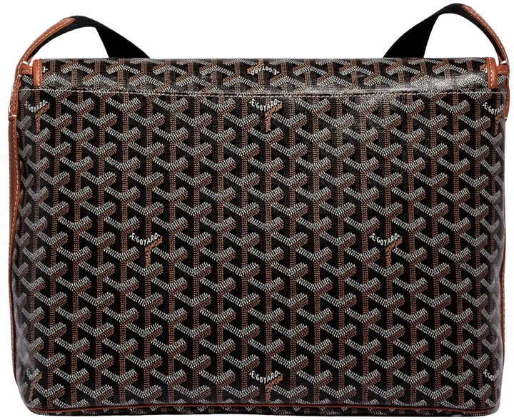 Goyard 'Capetien MM' Black/Tan Messenger Bag