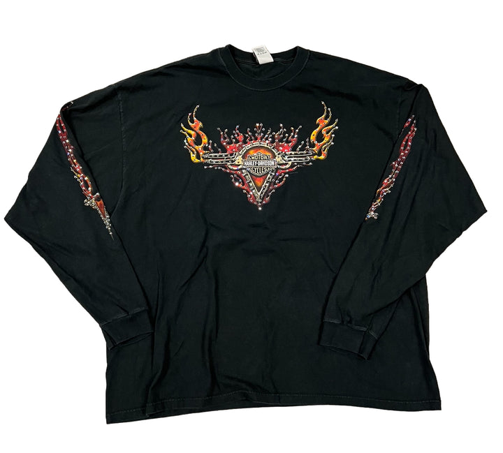 Harley Davidson 'Seacoast' Rhinestone Vintage Longsleeve