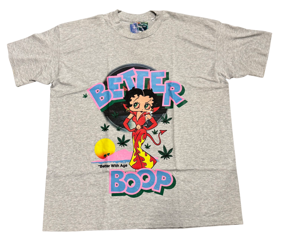 *Better With Age 'Better Boop' Vintage Grey Tee