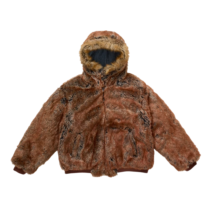 Supreme 'Faux Fur' Reversible Denim Work Jacket