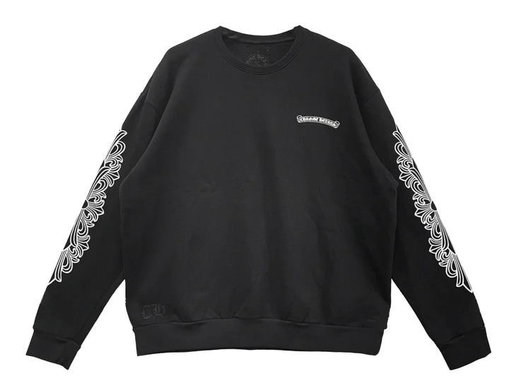 Chrome Hearts 'Pink Dagger' Black Crewneck