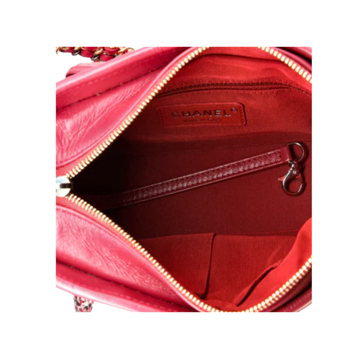 Chanel 'Gabrielle Hobo' Pink Quilted Aged Small Calfskin Bag