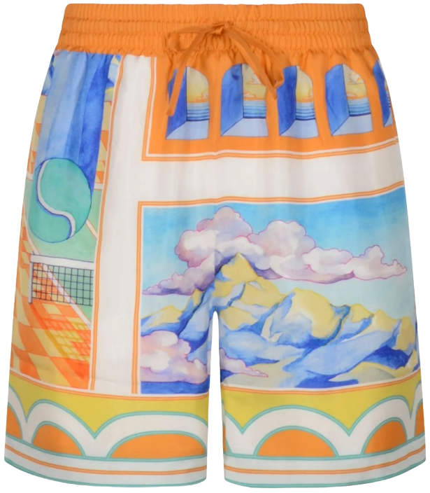 Casablanca 'Surreal' Drawstring Pool Shorts