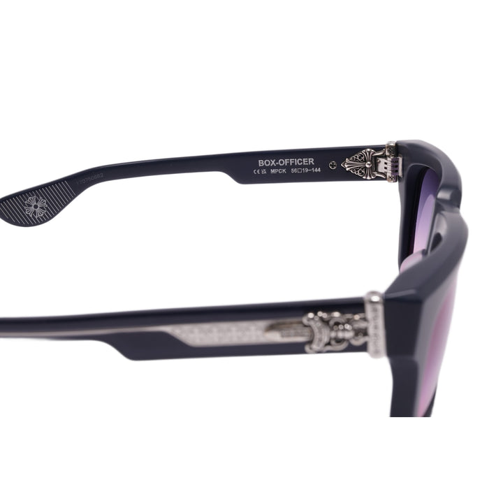 Chrome Hearts 'Matte Navy' Diamond Box Officer MPCK Sunglasses