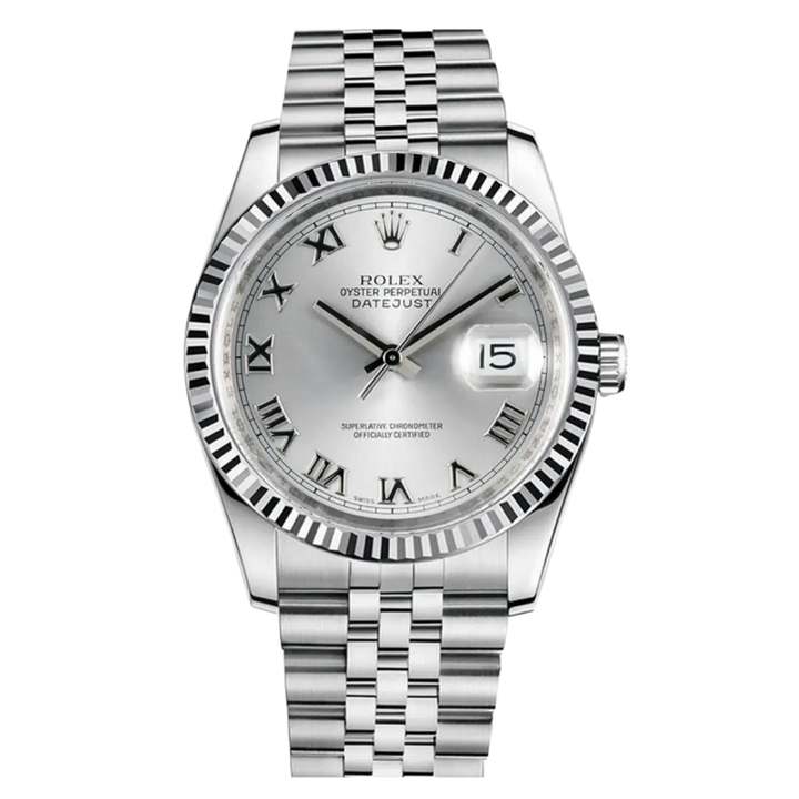 Rolex Datejust 36MM 116234 Watch Silver Dial Jubilee Bracelet