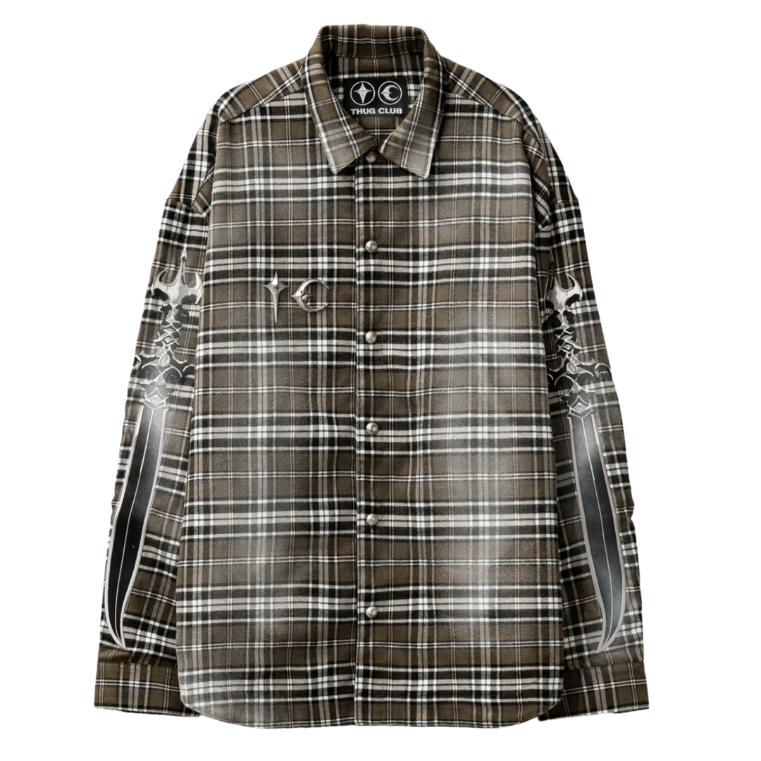 Thug Club 'Arab Sword' Brown Flannel