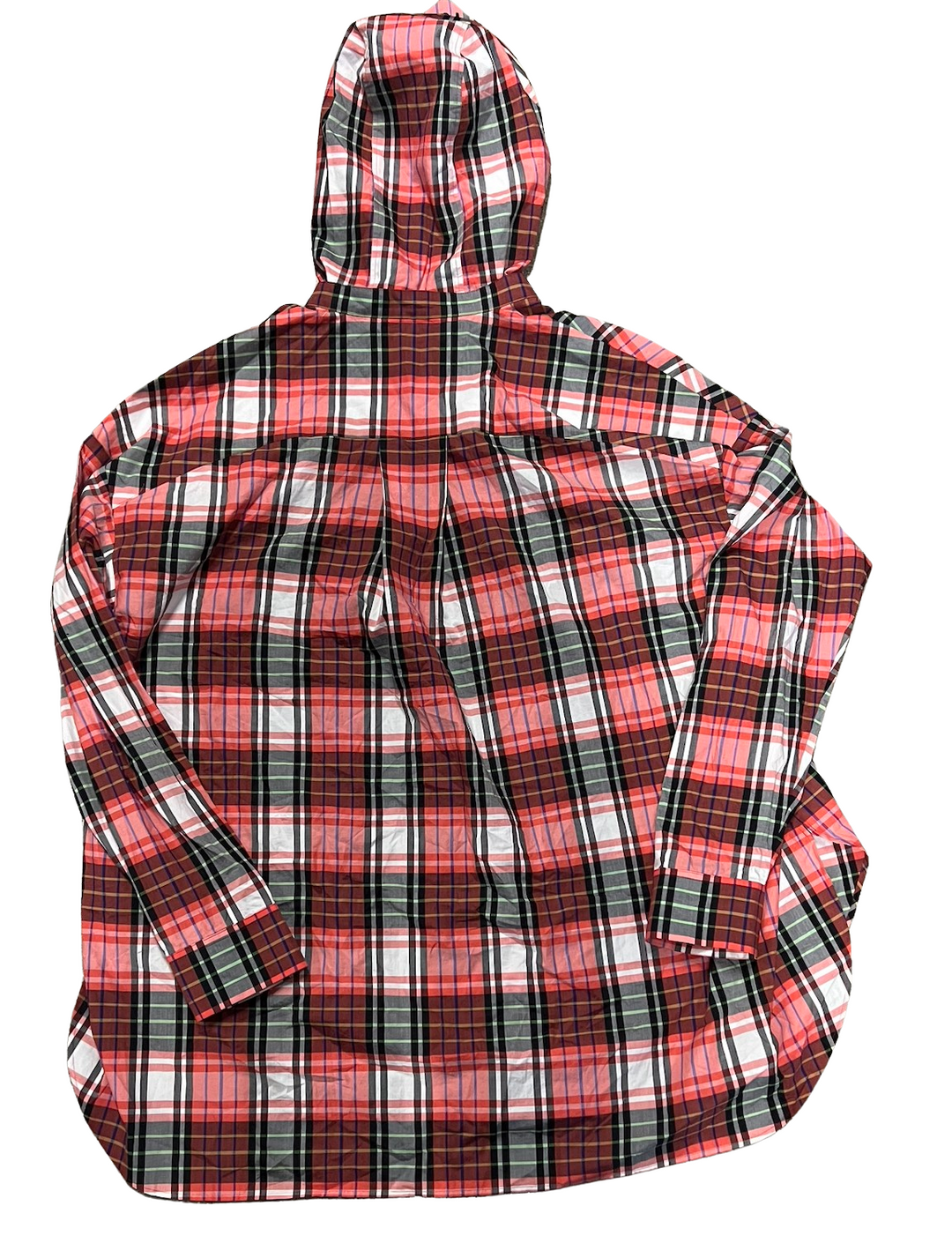 Juun.j 'Red' Plaid Hooded Shirt