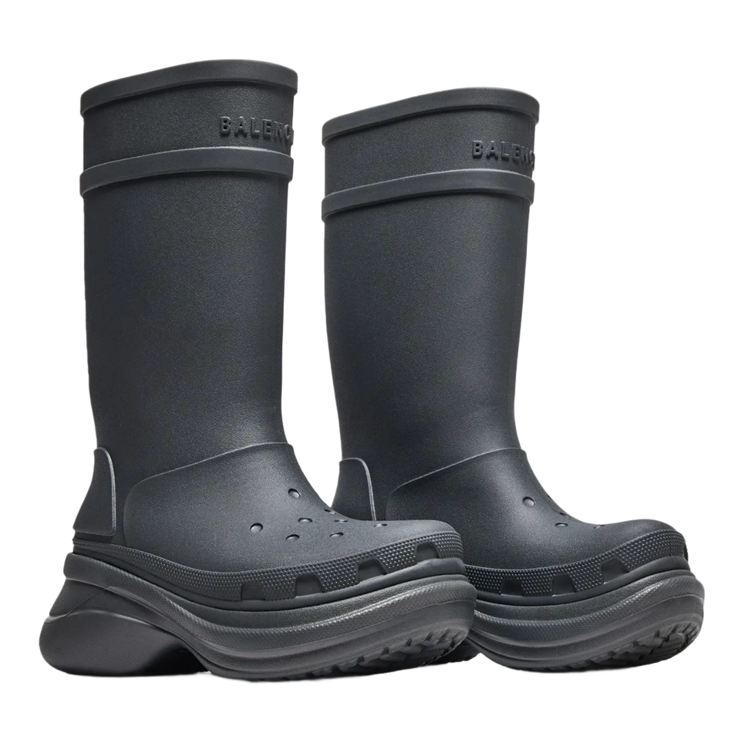Balenciaga x Croc 'Black' Rubber Boots