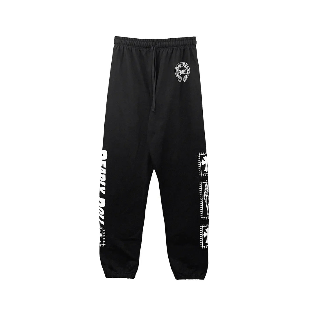 Chrome Hearts 'Black' Deadly Doll Horseshoe Sweatpants