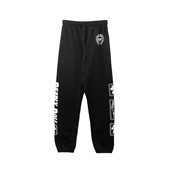 Chrome Hearts 'Black' Deadly Doll Horseshoe Sweatpants
