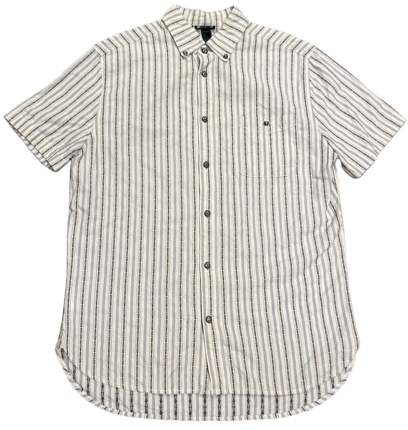 Chrome Hearts 'Striped' Short Sleeve Button Up