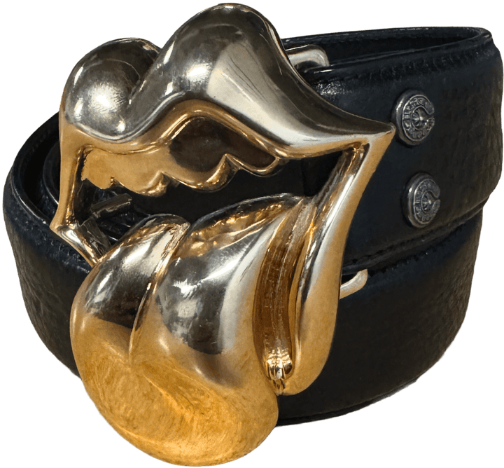 Chrome Hearts 'Bronze' Rolling Stones Lip Belt
