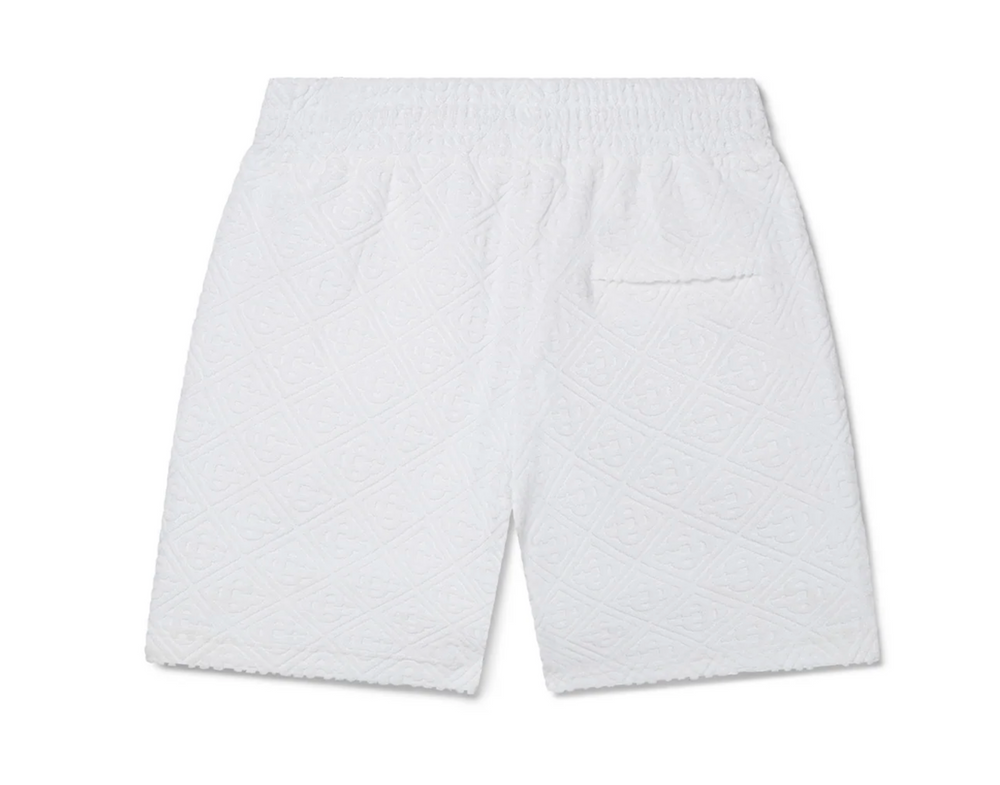 Casablanca 'White' Monogram Towel Shorts