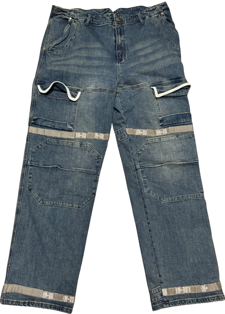 Happy Memories Don't Die HMDD 'Blue' Cargo Jeans