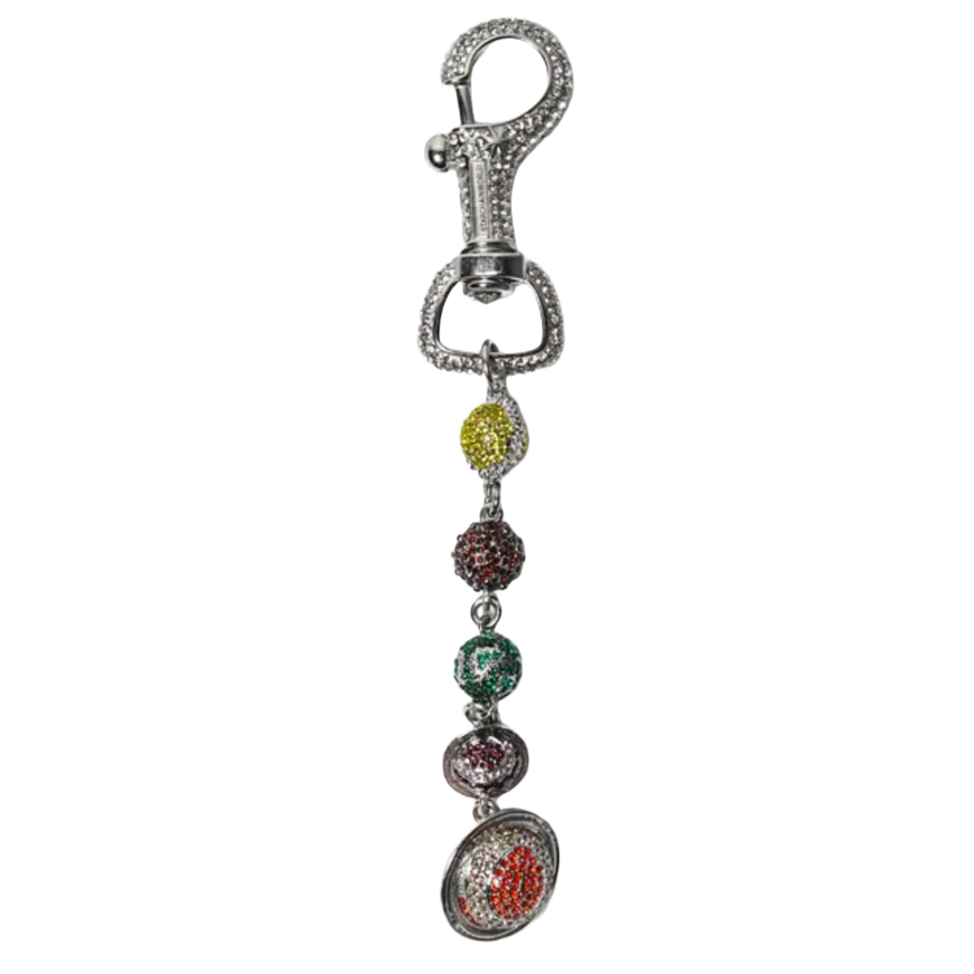 Starchain 'Multicolor' Silver Planet Keychain
