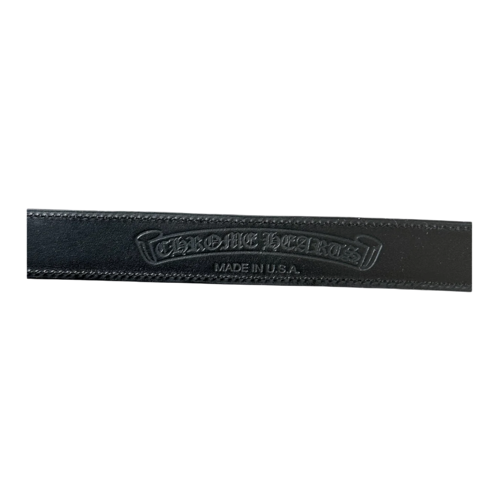 Chrome Hearts 'Black Leather' Belt Strap