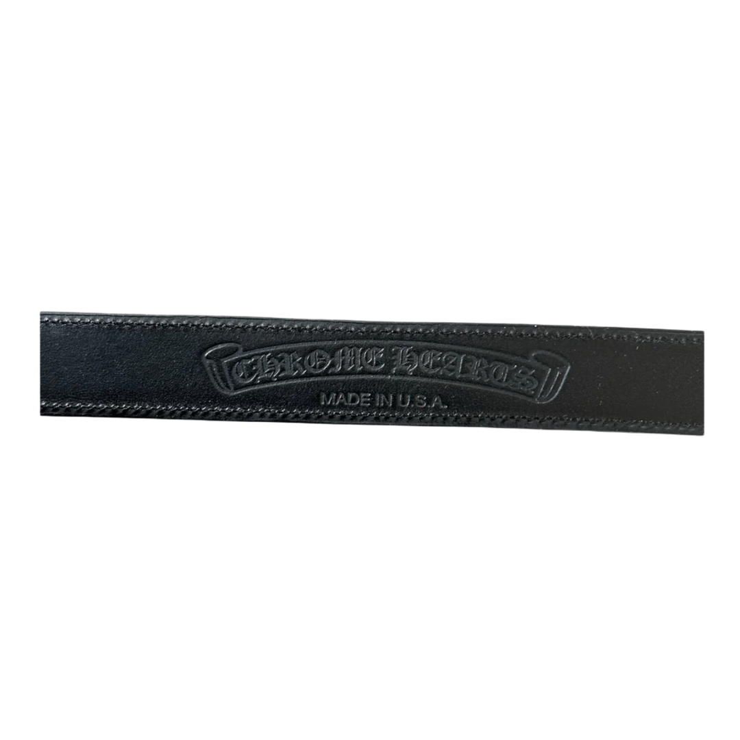 Chrome Hearts 'Black Leather' Belt Strap
