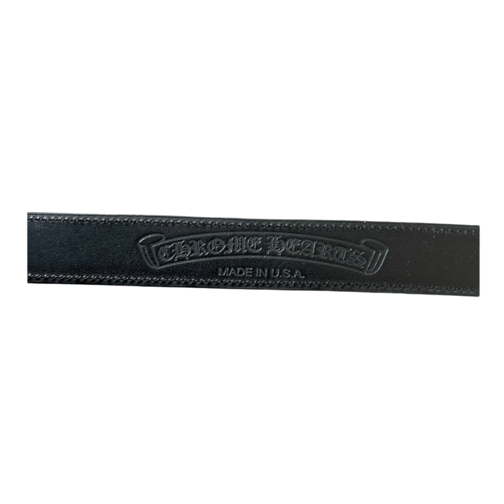 Chrome Hearts 'Black Leather' Belt Strap