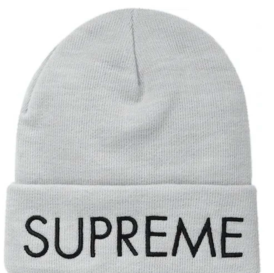 Supreme 'Ash Grey' Capital Beanie