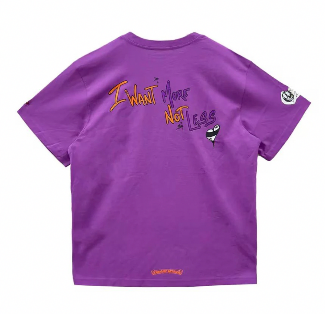 Chrome Hearts Matty Boy 'More Not Less' Purple Tee