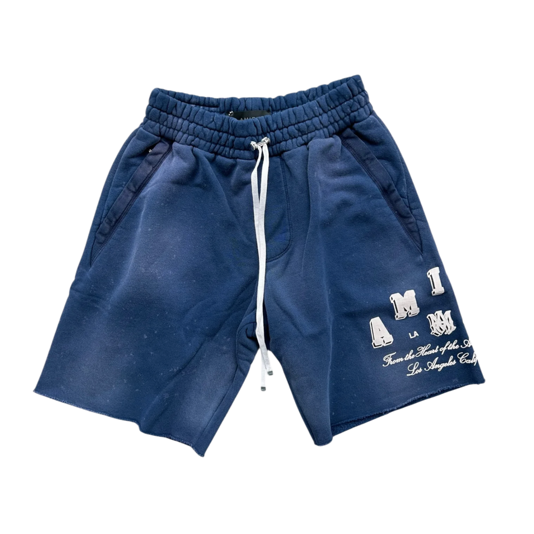 Amiri 'Collegiate' Blue Sweatshorts