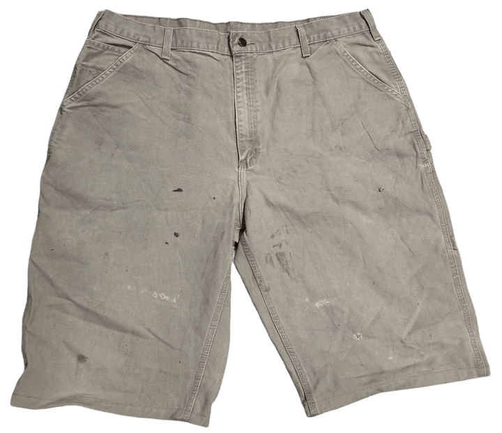 Carhartt Distressed Canvas Carpenter Sand Shorts