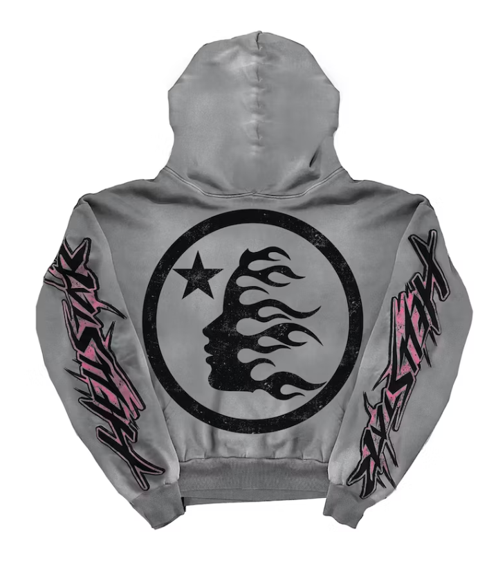 Hellstar 'Future Flame' Grey Hoodie