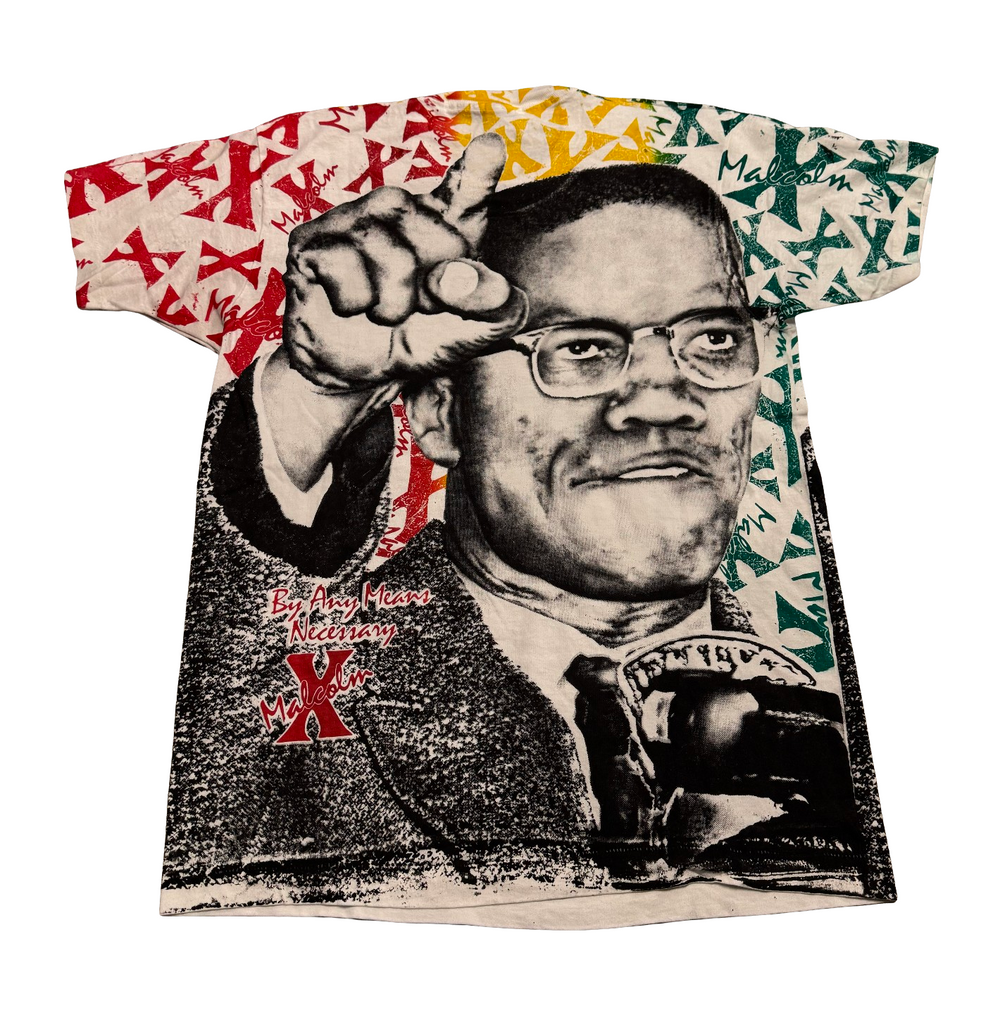Malcolm X 'By Any Means Necessary' Vintage Tee