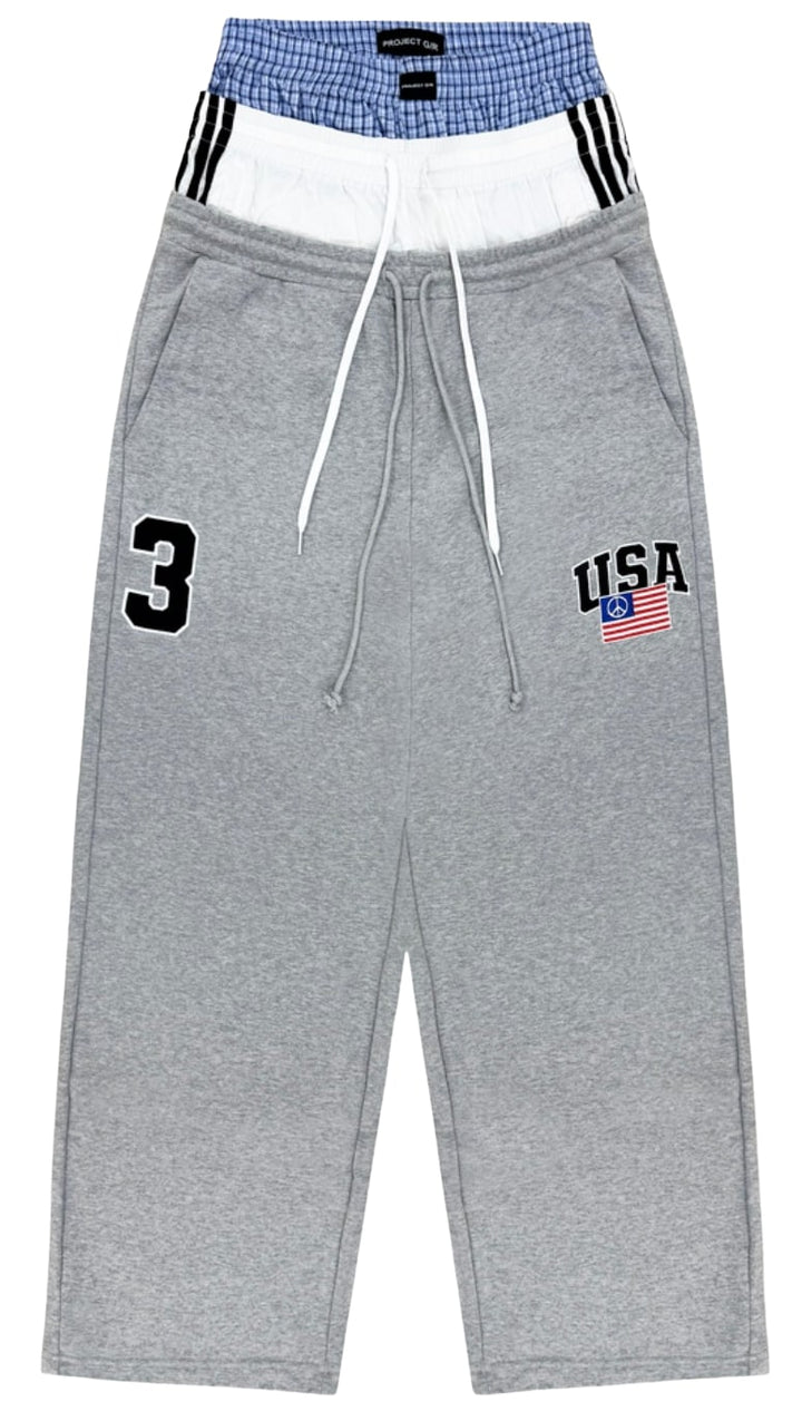 Project G/R '3 Layered' Grey Sweatpants