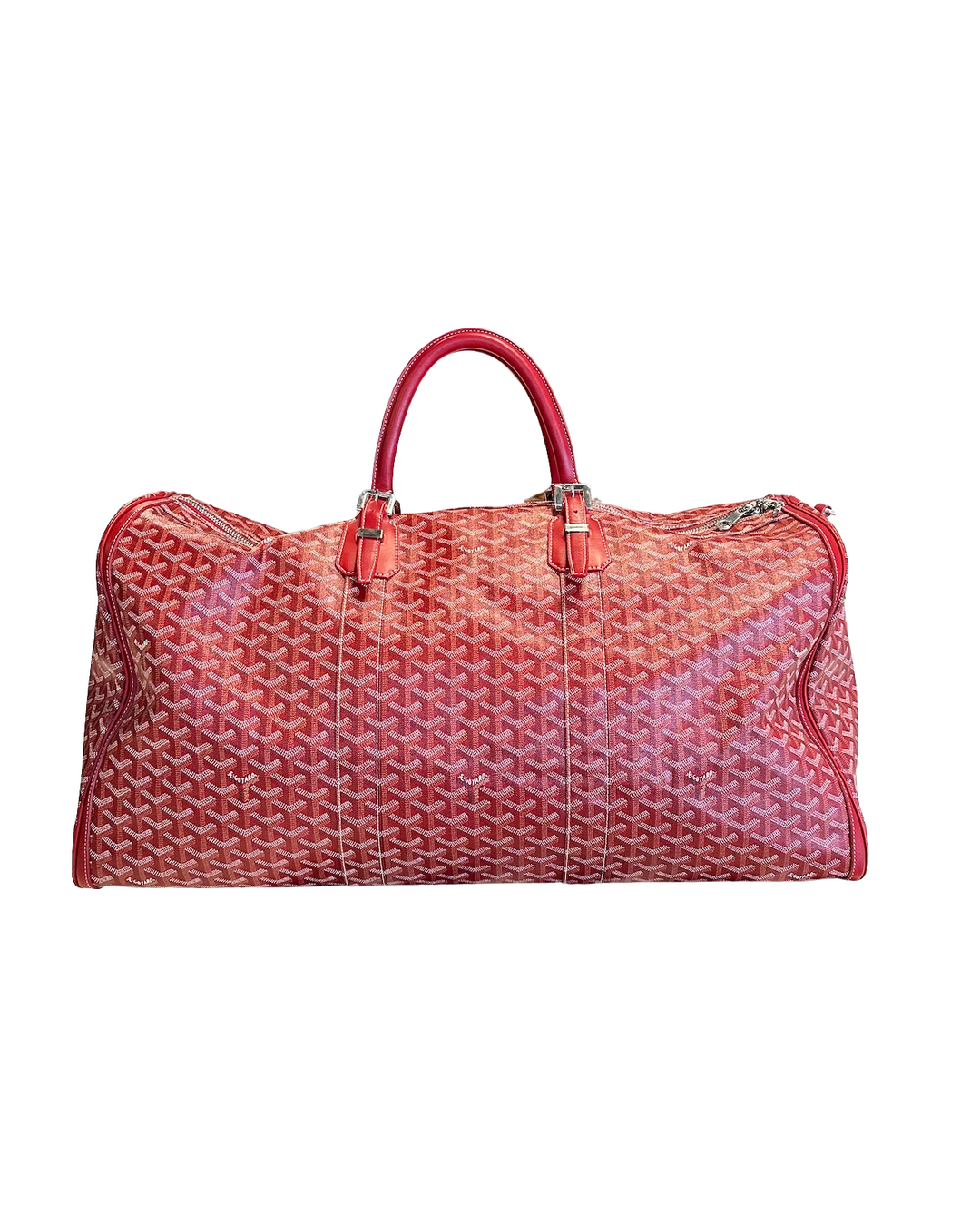 Goyard Red 'Boston Goyardine 60'