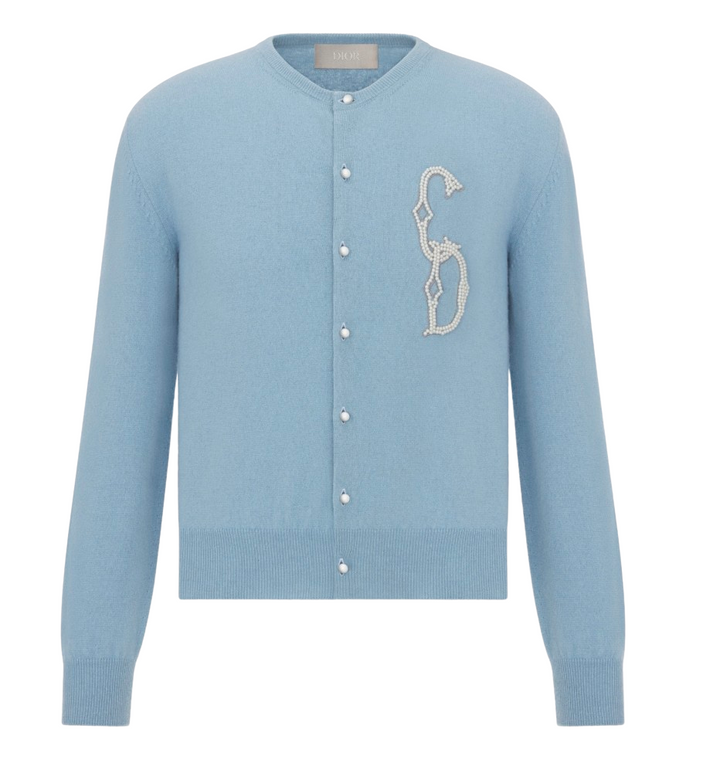 Dior 'Blue' CD Interlaced Cardigan