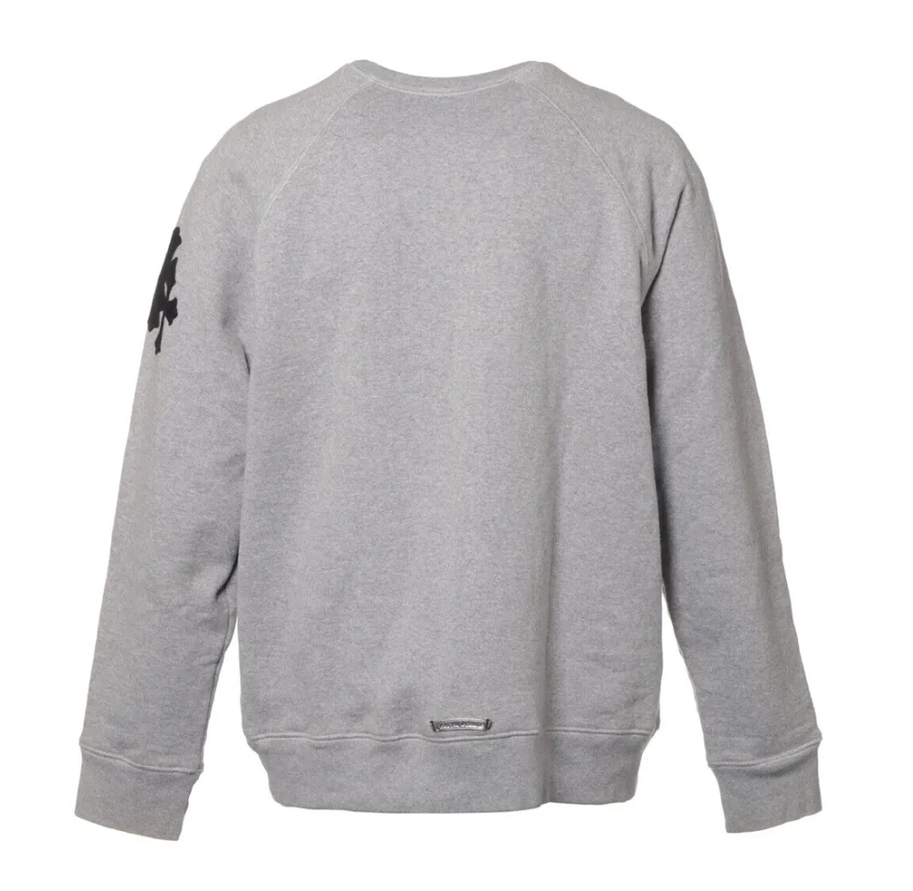 Chrome Hearts 'Paper Jam' Grey Crewneck