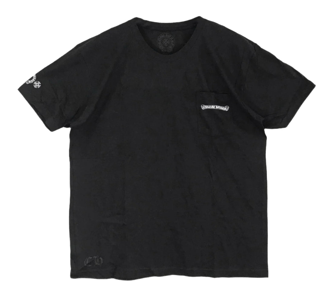 Chrome Hearts 'Multi Color Cross' Black Scroll Tee