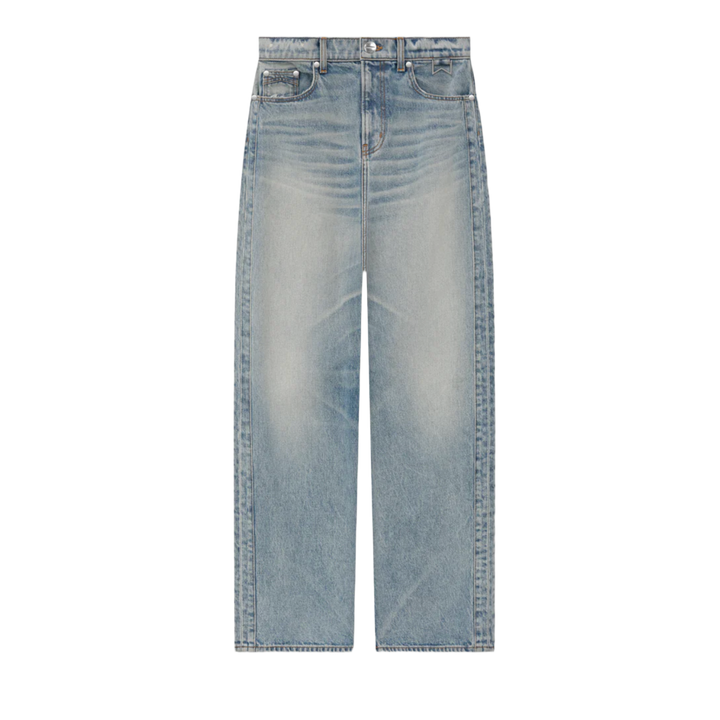 Rhude 'Traxedo' Wide Leg Traxedo Denim Jeans
