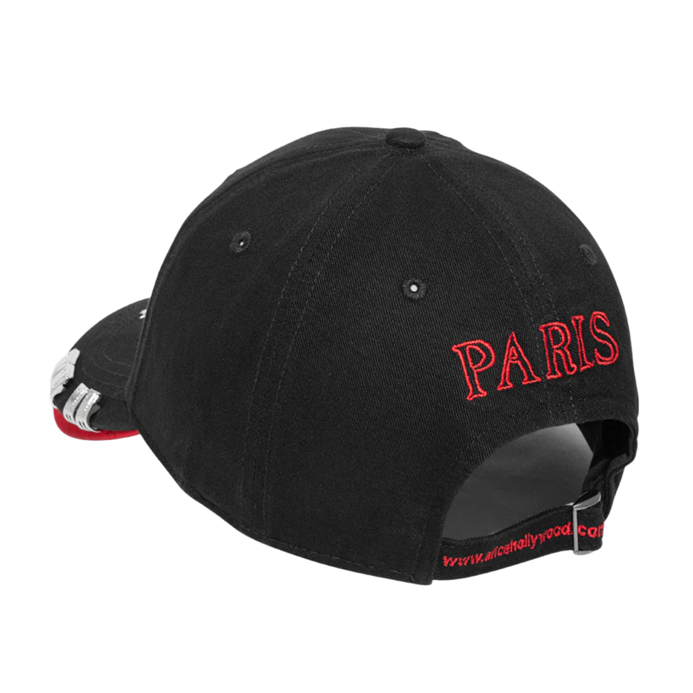 Alice 424 'Black/Red' Double Brim Cap