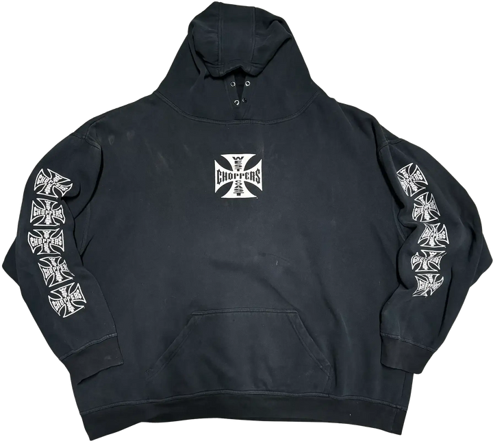 West Coast Choppers 'Classic Logo' Vintage Black Hoodie