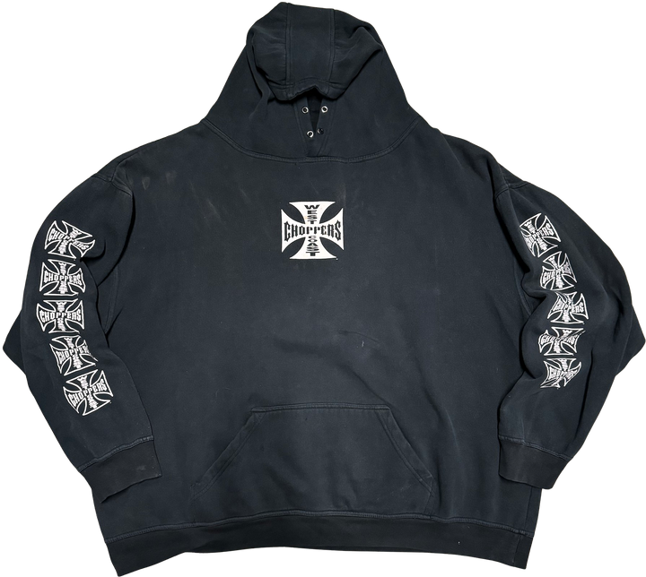 West Coast Choppers 'Classic Logo' Vintage Black Hoodie