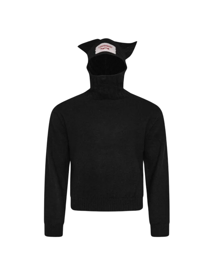 Charles Jefferey Loverboy 'Black Ears Balaclava' Sweater