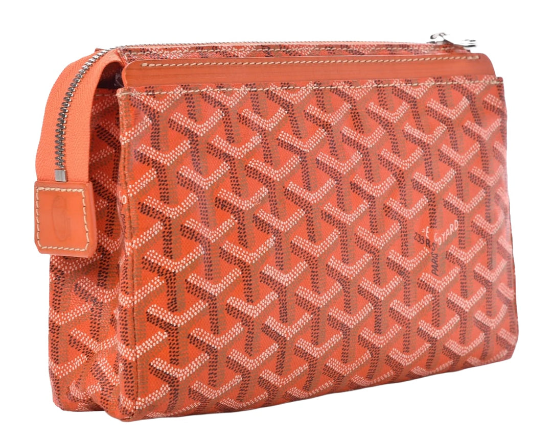 Goyard 'Orange' Miroir Toiletry PM Bag