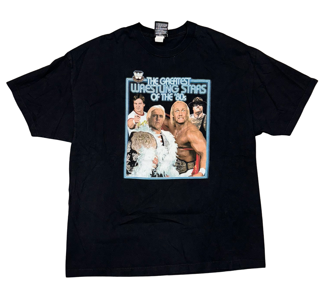 WWE '80s Greatest Stars' Black Vintage Tee