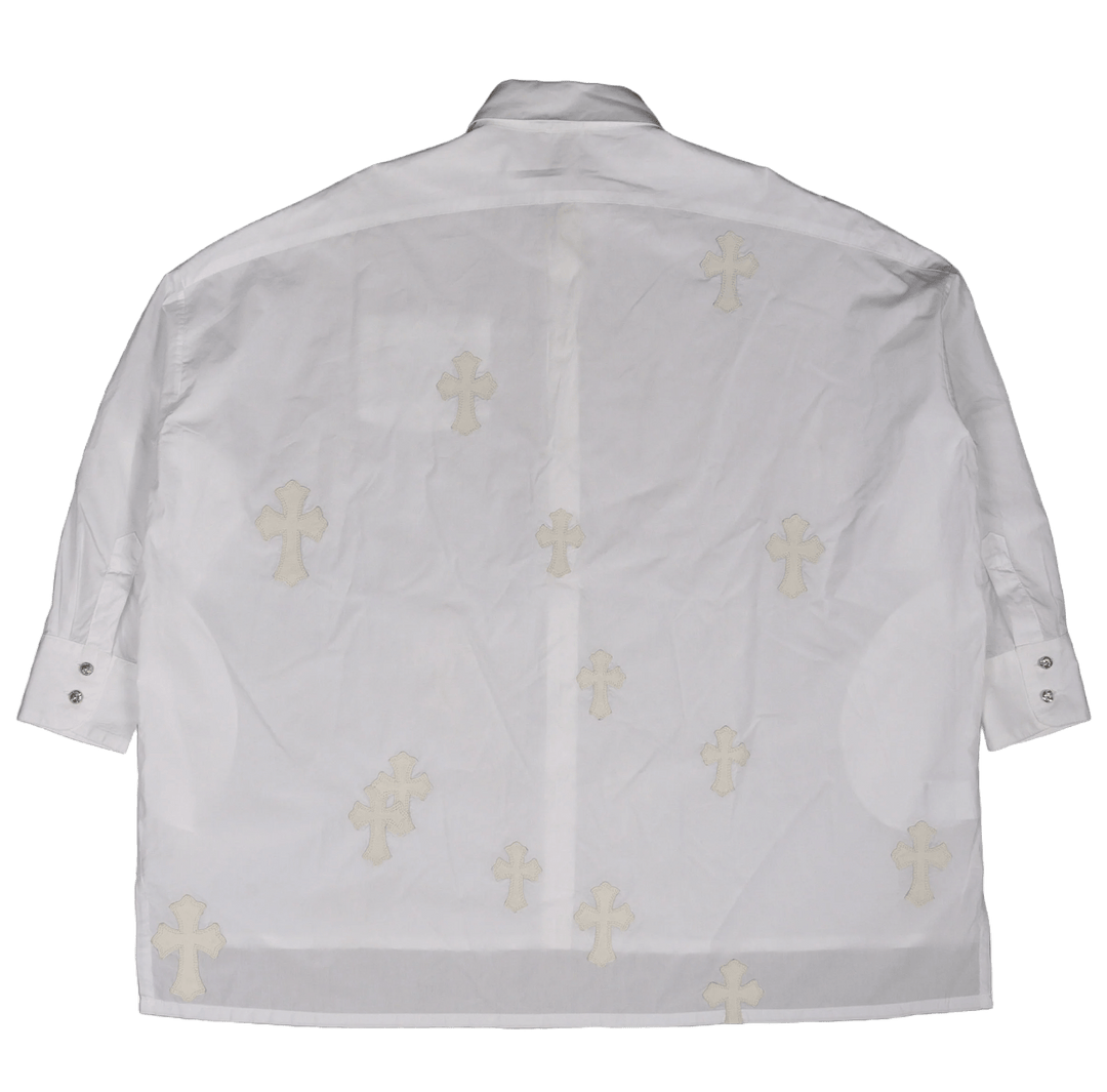 Chrome Hearts 'White Patch' Button Dress Shirt