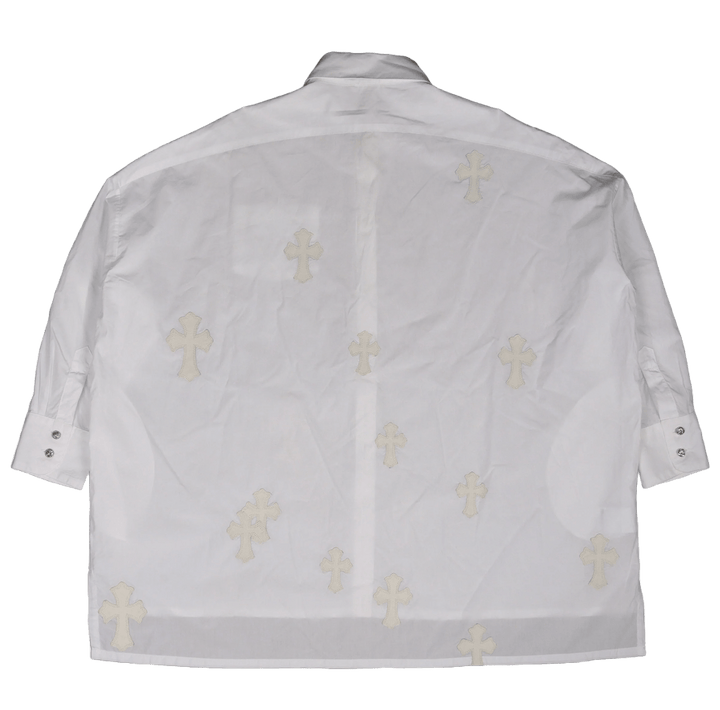 Chrome Hearts 'White Patch' Button Dress Shirt
