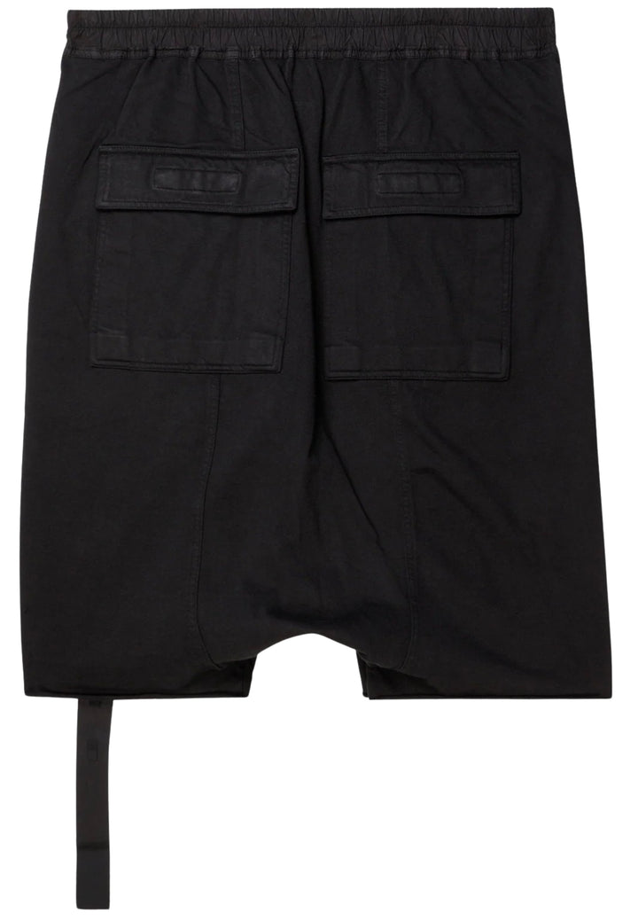 Rick Owens DRKSHDW Black Drawstring Pod Shorts